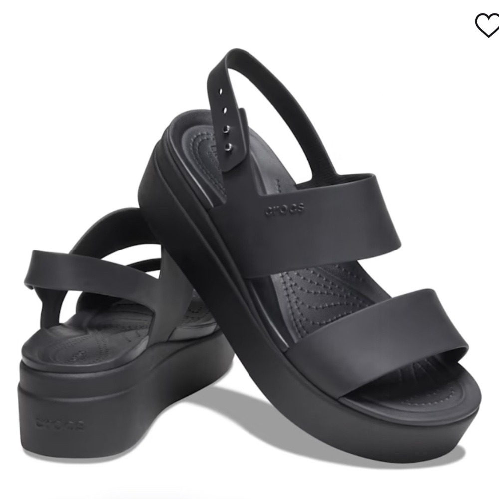 CROCS - Ladies Brooklyn Black Size 9 Like NEW, worn 5  times